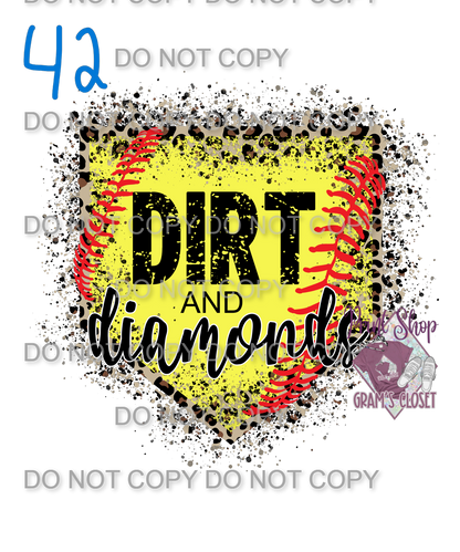 Softball Designs DTF Transfer – Hot Peel for Durable Apparel