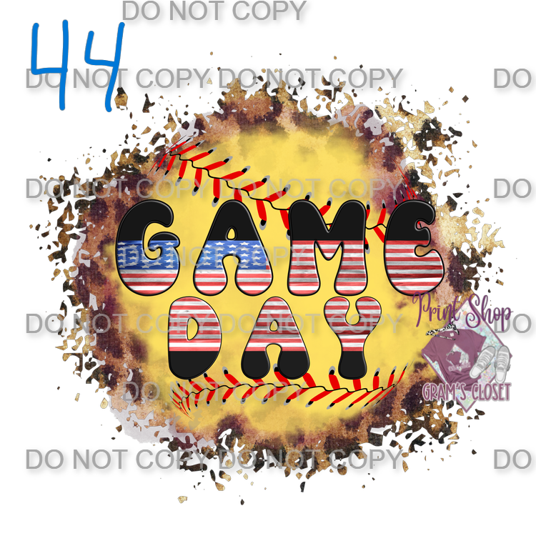 Softball Designs DTF Transfer – Hot Peel for Durable Apparel