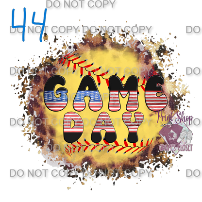 Softball Designs DTF Transfer – Hot Peel for Durable Apparel