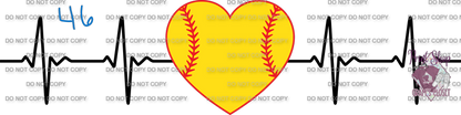 Softball Designs DTF Transfer – Hot Peel for Durable Apparel