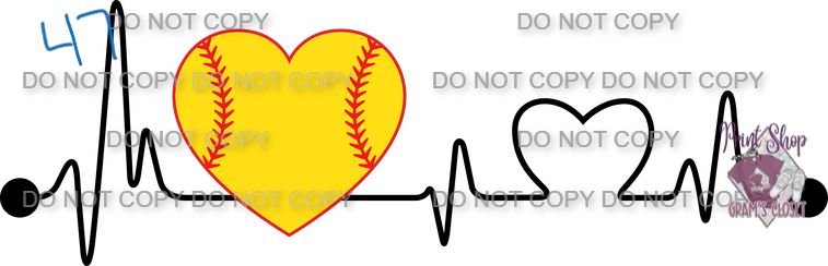 Softball Designs DTF Transfer – Hot Peel for Durable Apparel