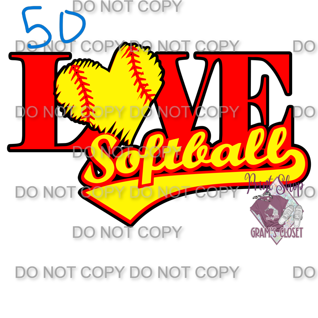 Softball Designs DTF Transfer – Hot Peel for Durable Apparel