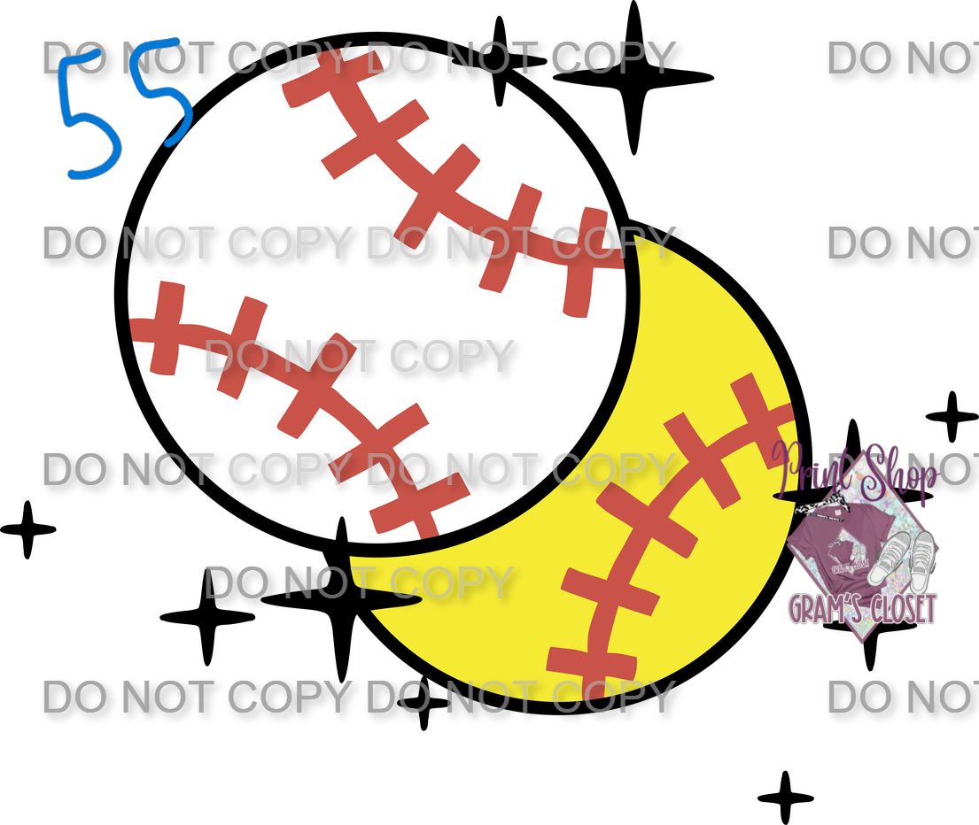 Softball Designs DTF Transfer – Hot Peel for Durable Apparel