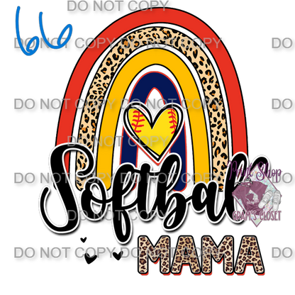 Softball Designs DTF Transfer – Hot Peel for Durable Apparel