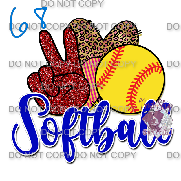 Softball Designs DTF Transfer – Hot Peel for Durable Apparel