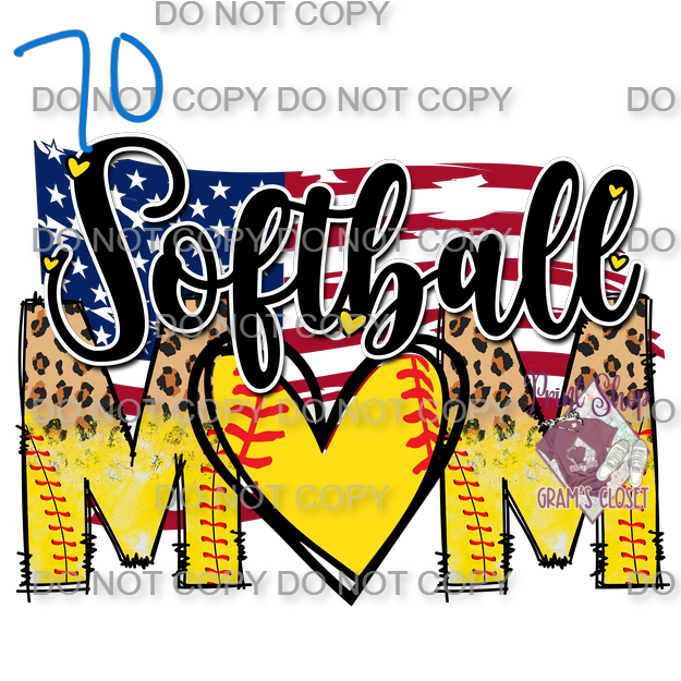 Softball Designs DTF Transfer – Hot Peel for Durable Apparel