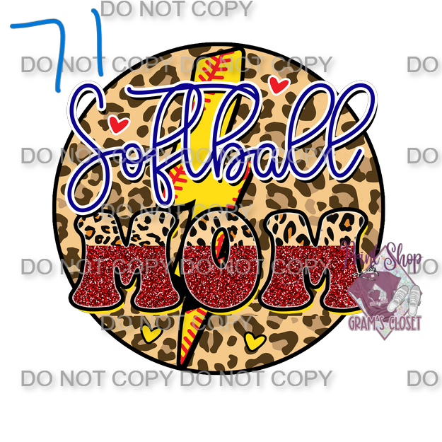 Softball Designs DTF Transfer – Hot Peel for Durable Apparel