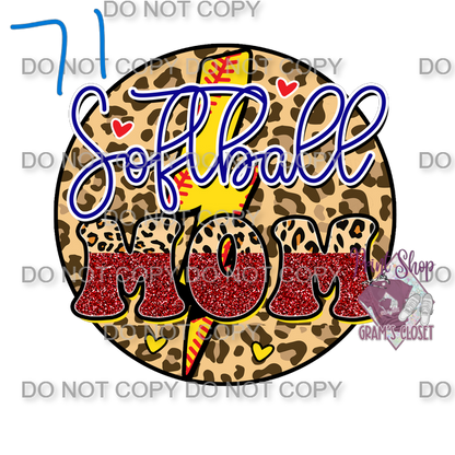 Softball Designs DTF Transfer – Hot Peel for Durable Apparel