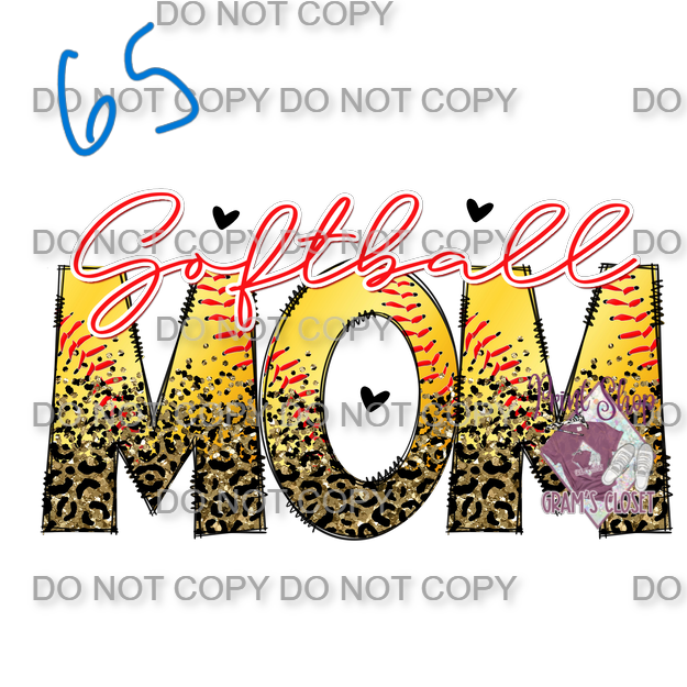 Softball Designs DTF Transfer – Hot Peel for Durable Apparel