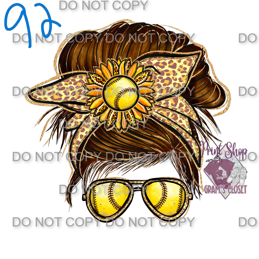 Softball Designs DTF Transfer – Hot Peel for Durable Apparel