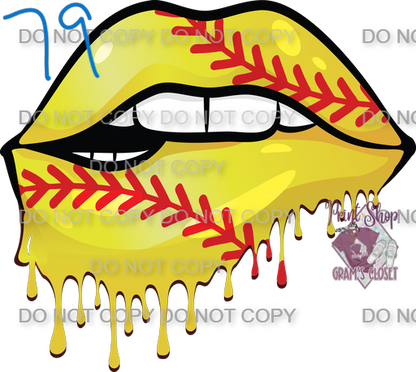 Softball Designs DTF Transfer – Hot Peel for Durable Apparel