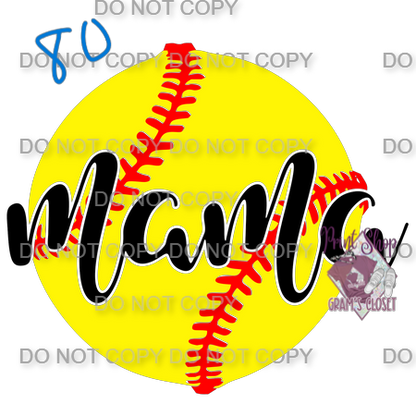 Softball Designs DTF Transfer – Hot Peel for Durable Apparel