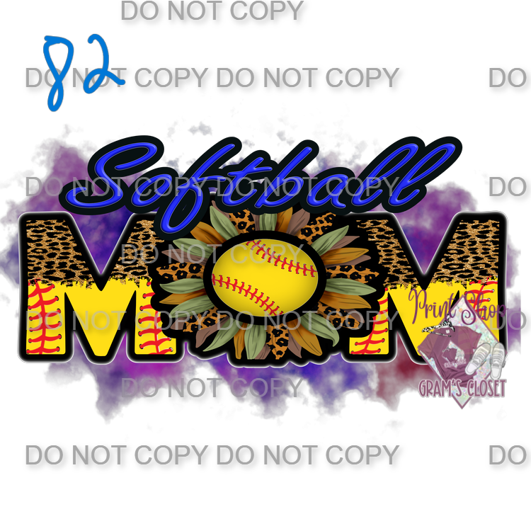 Softball Designs DTF Transfer – Hot Peel for Durable Apparel