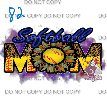 Softball Designs DTF Transfer – Hot Peel for Durable Apparel