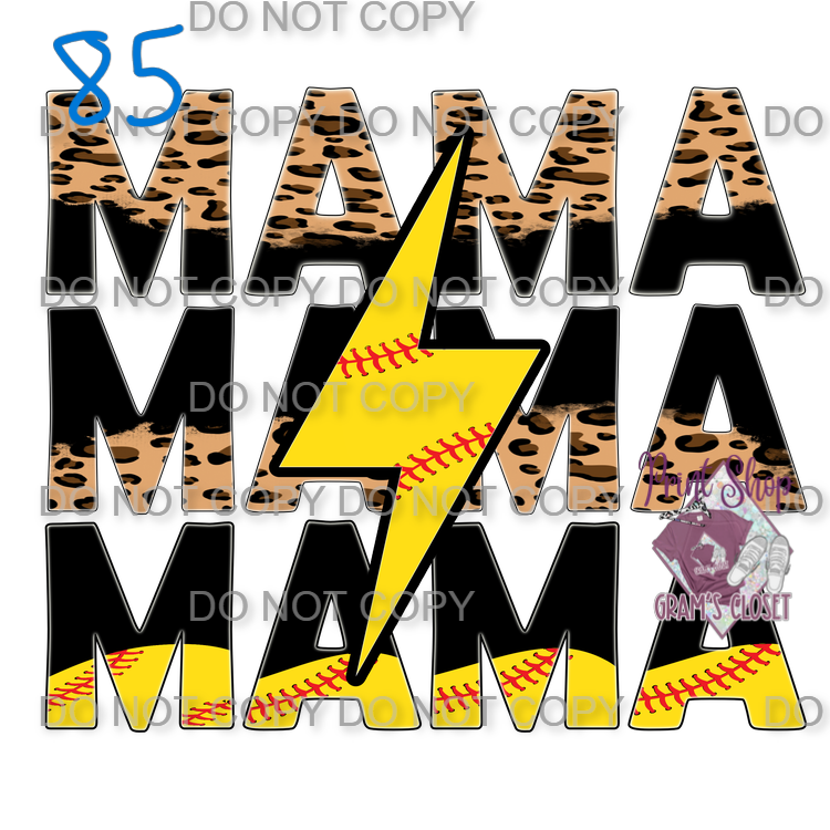 Softball Designs DTF Transfer – Hot Peel for Durable Apparel