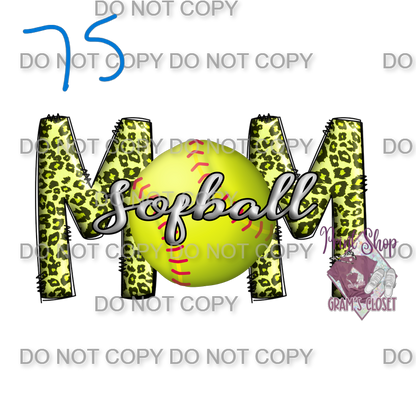 Softball Designs DTF Transfer – Hot Peel for Durable Apparel