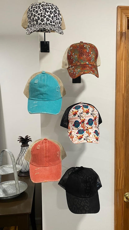 Custom Snap Backs with Leather Patch