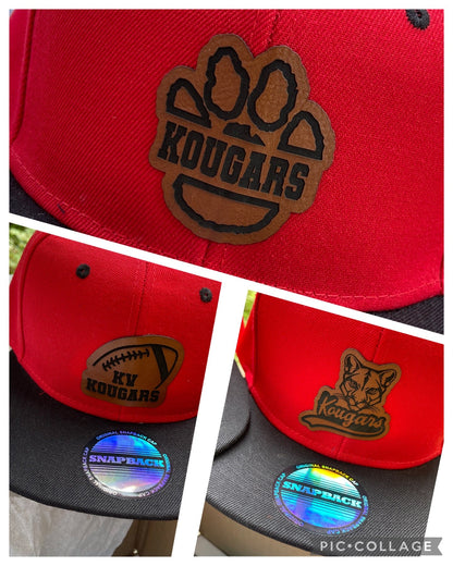 Custom Snap Backs with Leather Patch