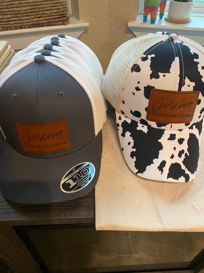 Custom Snap Backs with Leather Patch