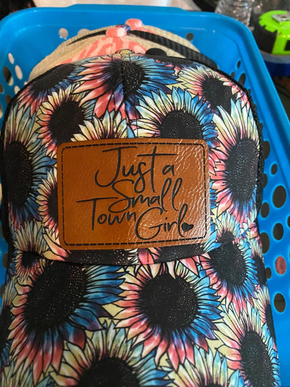 Custom Snap Backs with Leather Patch