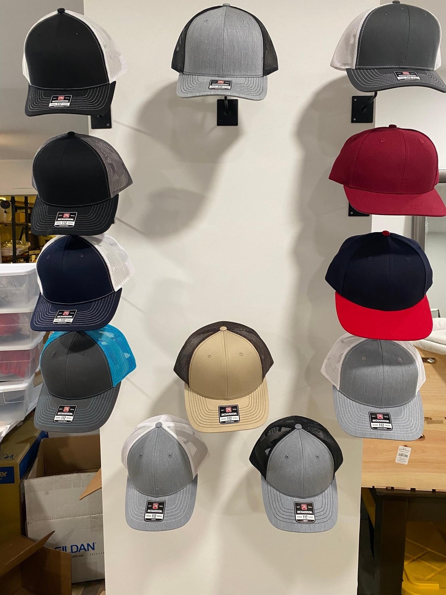 Custom Snap Backs with Leather Patch