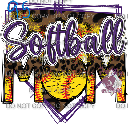 Softball Designs DTF Transfer – Hot Peel for Durable Apparel
